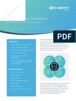 One Identity Solutions Fact Sheet Datasheet 153076