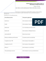 NCERT Solutions For Class 12 March 30 Biology Chapter 11 Biotechnology Principles and Processes