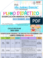 Comparto '5° DOSIFICACIÓN PROYECTOS DARUKEL NOVIEMBRE 2023' Con Usted