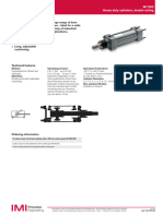 M/1000 Heavy Duty Cylinders, Double Acting: Medium: Operating Pressure: Operating Temperature: Materials