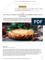 Así Se Hace El Auténtico Cheesecake' Neoyorquino, El Nuevo Rey de Los Postres