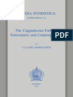 (Studia Patristica. Supplements 10) Claudio Moreschini - The Cappadocian Fathers - Forerunners and Contemporaries-Peeters Pub (2022)