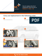 EN How To Replace The Front Suspension Strut Mount On NISSAN X TRAIL T30