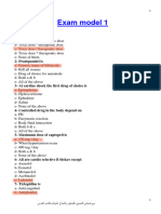 Exam Model 1: 1-Therapeutic Index Is