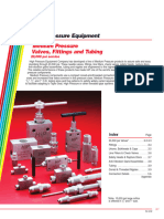 High Pressure Equipment: Medium Pressure Valves, Fittings and Tubing