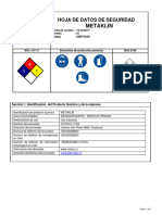 Hoja de Seguridad Metaklin