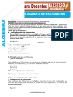 Multiplicacion de Polinomios para Tercero de Secundaria