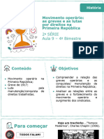 Movimento Operário: As Greves e As Lutas Por Direitos Na Primeira República