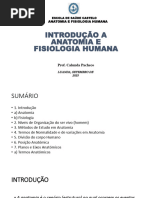 Introdução A Anatomia e Fisiologia Humana