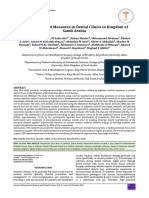 Infection Control Measures in Dental Clinics in Kingdom of Saudi Arabia