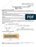 1er Devoir Du 1er Semestre PCT 6ème 2018-2019 Ceg1 Kalale