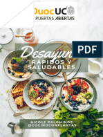 Recetario Desayunos Rapidos y Saludables