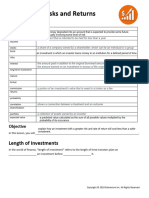 Guided Notes - Investment Risks and Returns