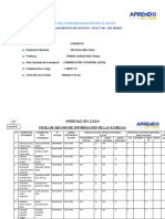 Ficha - Aprendo en Casa Semana 8