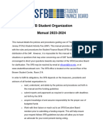 Final SFB Student Organization Manual Fy24 1