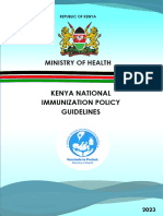 Kenya National Immunization Policy Guidelines Version Signed