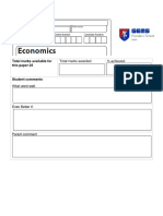 Economics Baseline Assessment Year 10