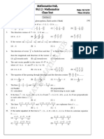 1ClassTest - D28 Oct 2023