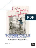 Sophie Calle Exhibition "À Toi de Faire, Ma Mignonne" at The Picasso Museum, Paris