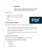 Static Variable and Method