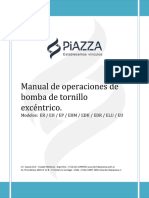 Manual de Operaciones de Bomba de Tornillo Excéntrico