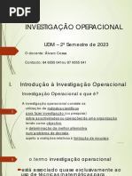 Investigação Operacional (01 - Agosto - 2023)