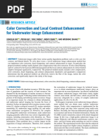 Color Correction and Local Contrast Enhancement For Underwater Image Enhancement