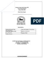 IIP Final Project Report