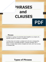 Chapter 2 Phrases and Clauses