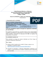 Guía de Actividades y Rúbrica de Evaluación - Tarea 4 Interpretación