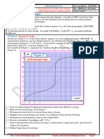 Série D'exercices 5, Transformations Associées À Des Réactions Acido-Basiques en Solution, 2BAC BIOF, SM, PC Et SVT, Prof JENKAL RACHID Exercice 5