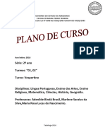 Plano de Curso 2º Ano Pedro 2016