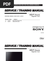 Sony Kdl-32ex720 40ex720 46ex720 55ex720 Ex723 Chassis Az2-F Ver.2.0 Segm.3a-2 STM