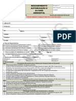 Requerimento Unificado - AlvarÃ¡ e AutorizaÃ Ã o Ambiental