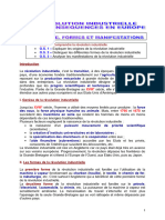 Leçon 1 - Génèse, Formes Et Manifestations de La Révolution Industrielle