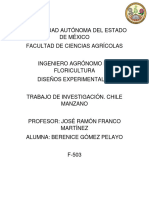 Trabajo de Investigación. Chile Manzano