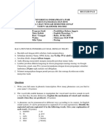 Soal Uts English Phonology 2022 - Reguler Pagi