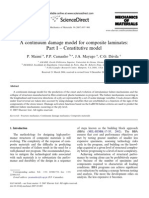 A Continuum Damage Model For Composite Laminates-Part I Constitutive Model