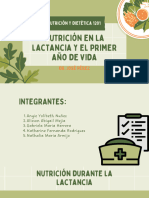 Nutrición en La Lactancia y El Primer Año de Vida