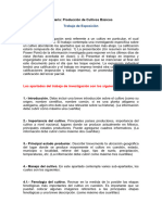 Características Sobre El Trabajo de Esposición Clase P. Cultivos Básicos, 2023