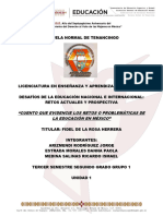 Cuento. Por Qué Yo No. Desafíos de La Educación. Unidad 1