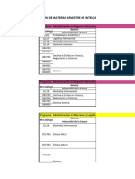 Tablas de Homologacion SUE Eicea Unisabana