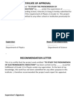 To Study of Phenomenon of Electromagnetic Induction