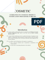 Guidelines of Cosmetic Product Notification Procedure in Brunei