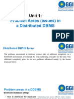 Unit-1 Problem Areas in A Distributed DDBMS