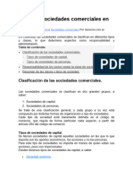 Tipos de Sociedades Comerciales en Colombia