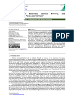 Determinants of Economic Growth, Poverty, and Unemployment A Path Analysis Study