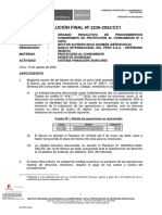 RESOLUCIÓN FINAL #2230-2022/CC1: Cuadro #1: Detalle de Operaciones No Reconocidas