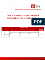 Procedimiento Maniobra de Izaje Con Camion Grua