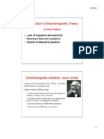 Introduction To Electromagnetic Theory: Lecture Topics